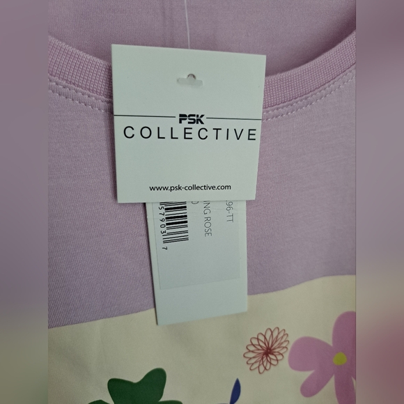 PSK FLORAL GRAPHIC FADING ROSE TEE NWT 3XL - Picture 3 of 5